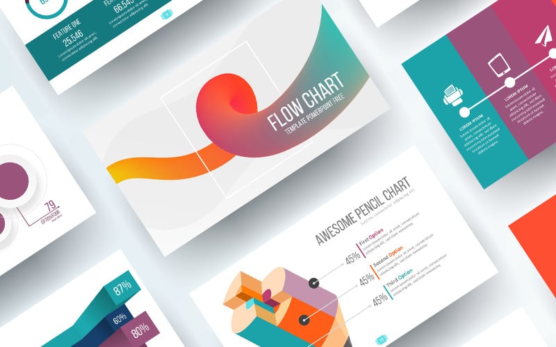 Free Flow Chart PowerPoint template PowerPoint Template