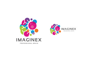 Brain Imagine Logo Template