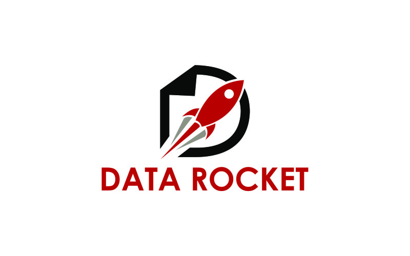 Data rocket Logo Template