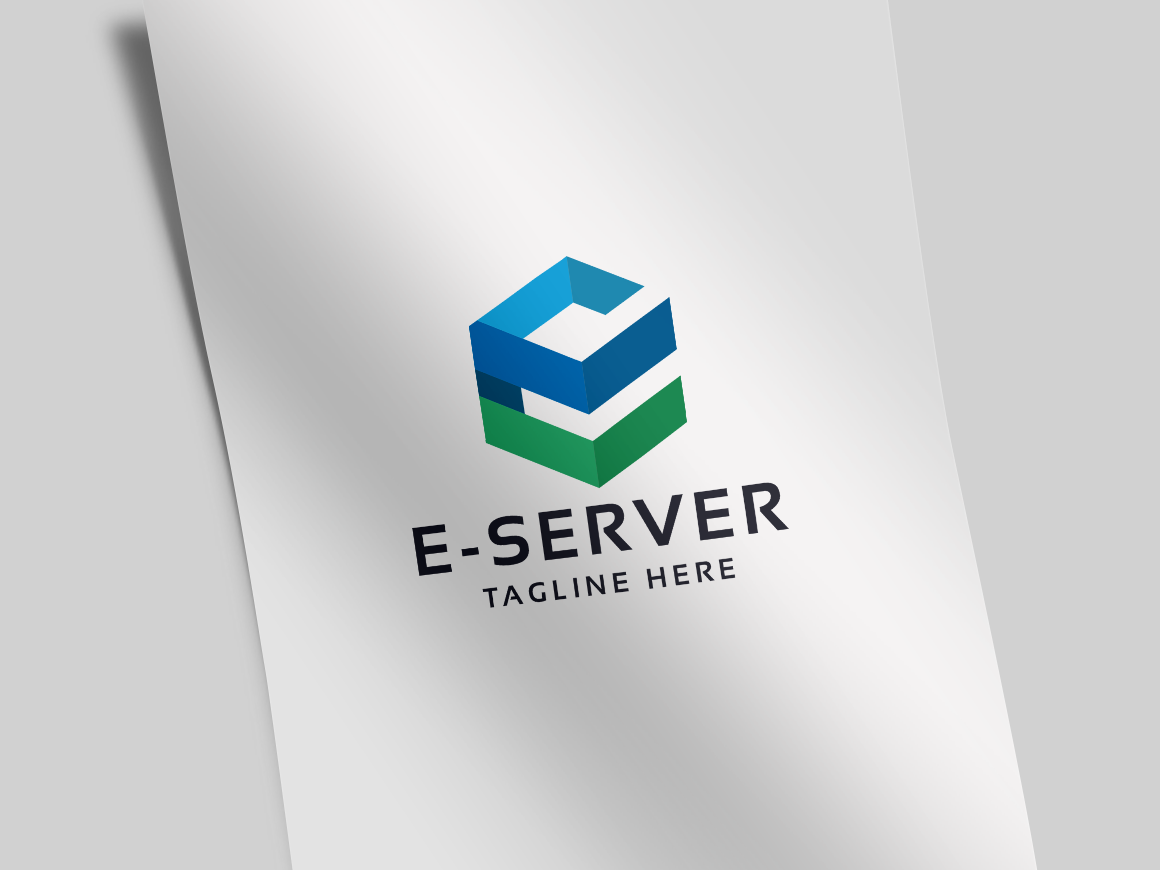 Download E Server Letter E Logo Template Shablon Logotipa Na Temu Grafika