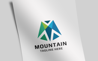 Mountain Man Letter M Logo Template
