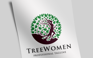 Tree Women Logo Template