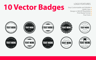 Vector Badges Design Logo Template