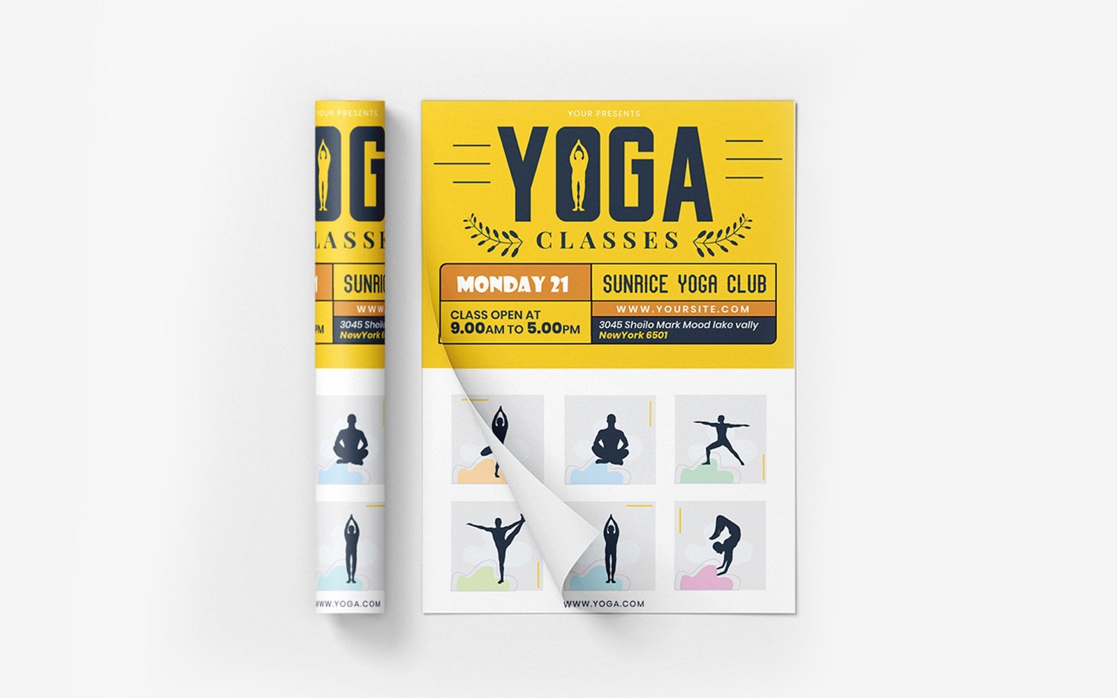 Kit Graphique #122138 Yoga Classe Divers Modles Web - Logo template Preview