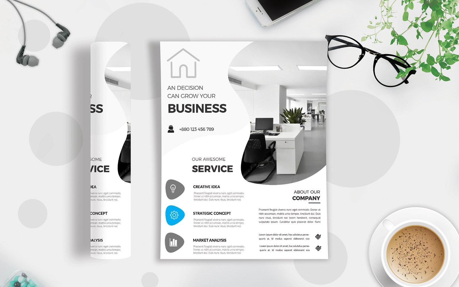 Template #122160 Agency Flyer Webdesign Template - Logo template Preview