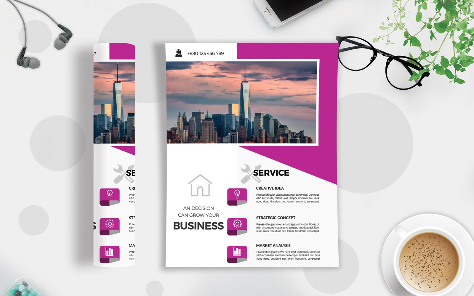 Template #122164 Agency Flyer Webdesign Template - Logo template Preview