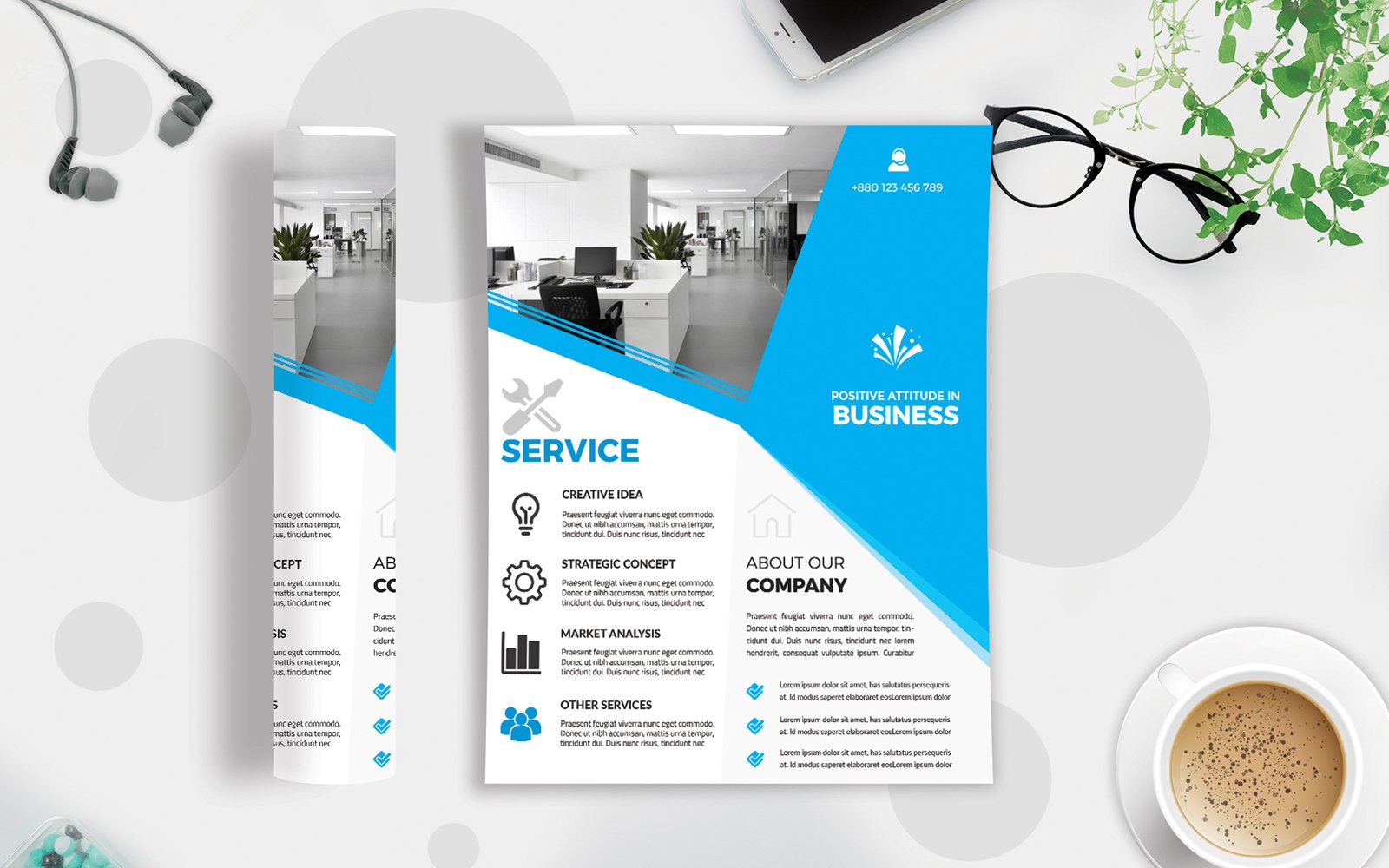 Template #122165 Agency Flyer Webdesign Template - Logo template Preview
