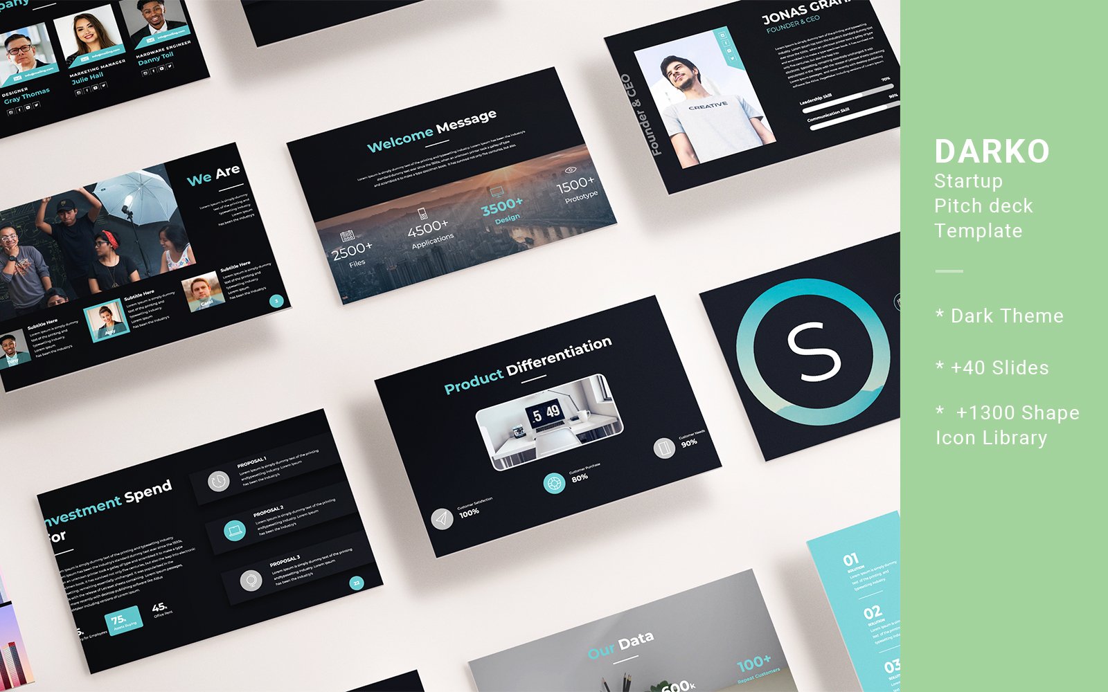 Template #122242 Deckpresentationprofessionalsimplestart Upstartupswotswot Webdesign Template - Logo template Preview