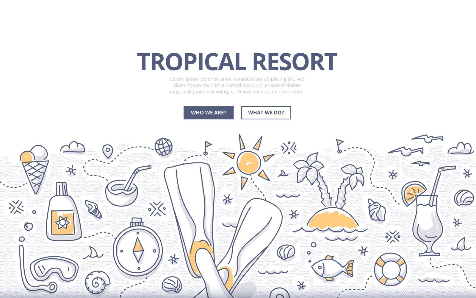 Kit Graphique #122262 Vecteur Plage Web Design - Logo template Preview