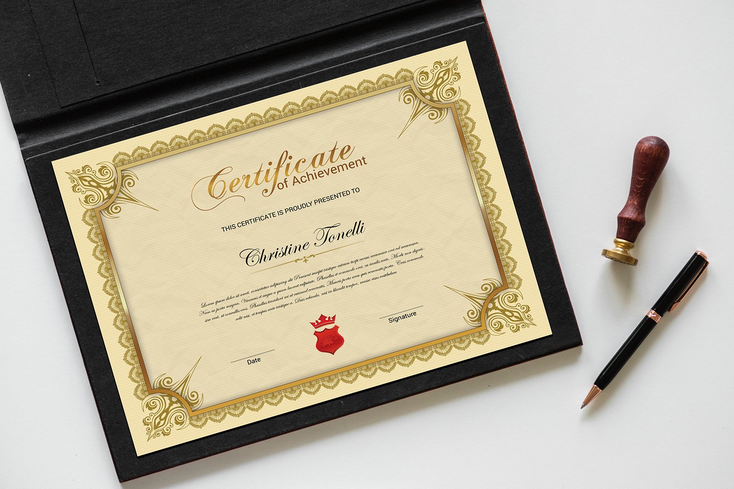 Tonelli Of Achievement Certificate Template 122256