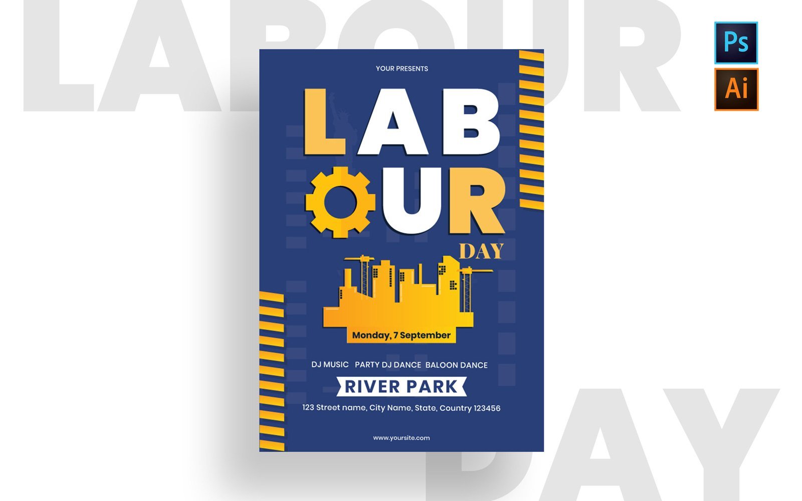 Kit Graphique #122302 Labour Day Divers Modles Web - Logo template Preview