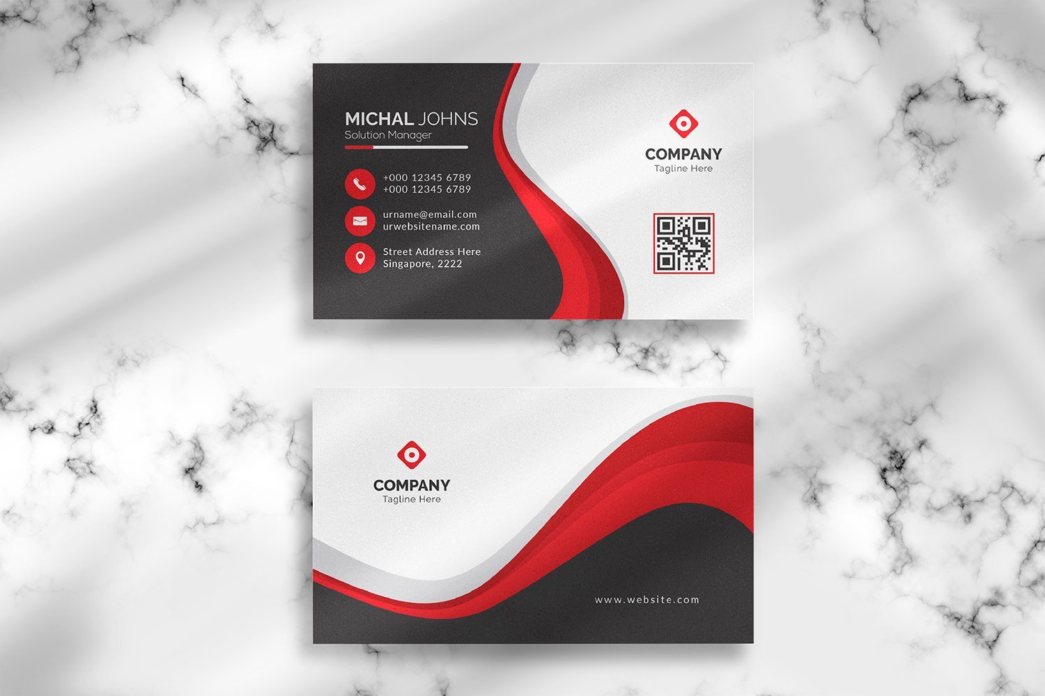 Template #122307 Card Visit Webdesign Template - Logo template Preview