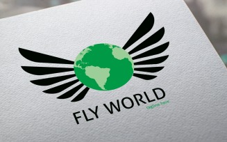 Fly World Logo Template