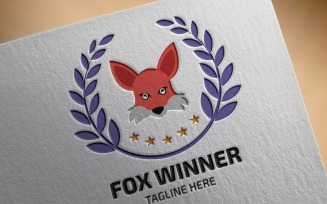 Fox Winner Logo Template