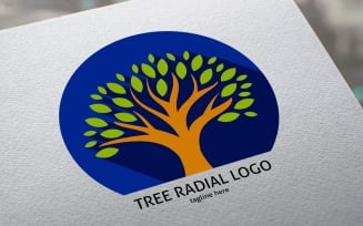 Tree Radial Logo Template
