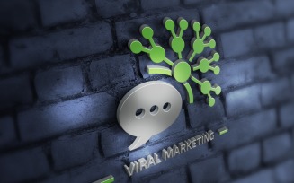 Viral Marketing Logo Template