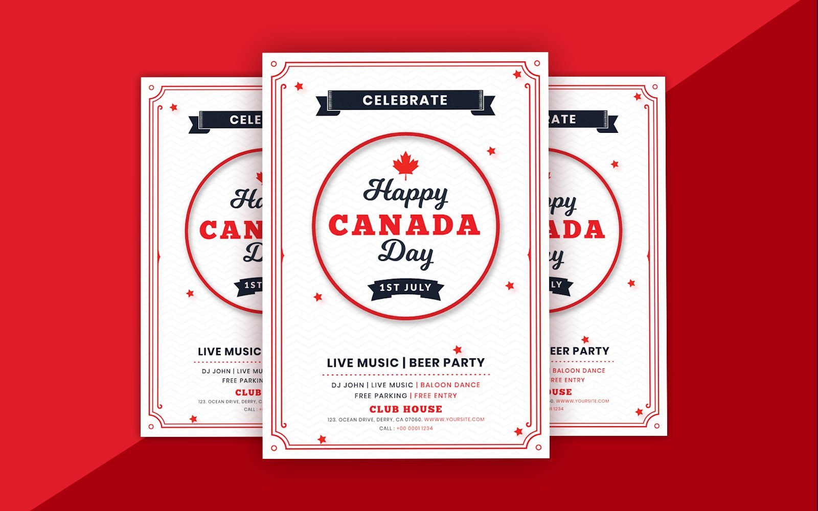 Kit Graphique #122476 Canada Jour Divers Modles Web - Logo template Preview