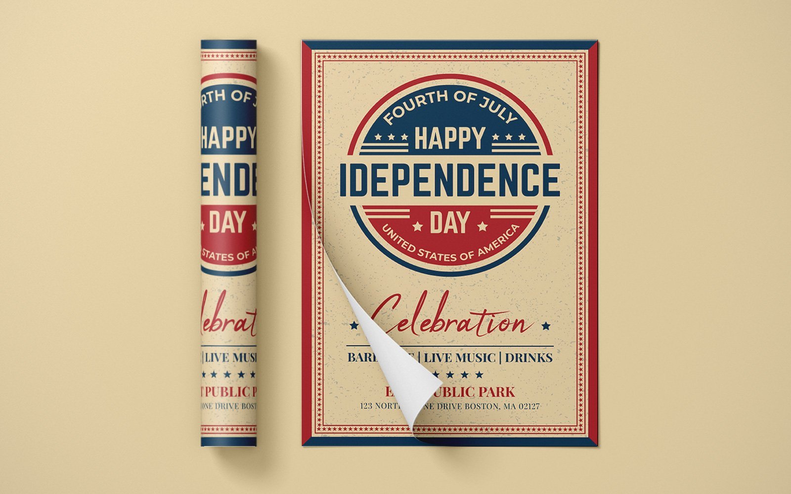 Template #122480 Independence Day Webdesign Template - Logo template Preview