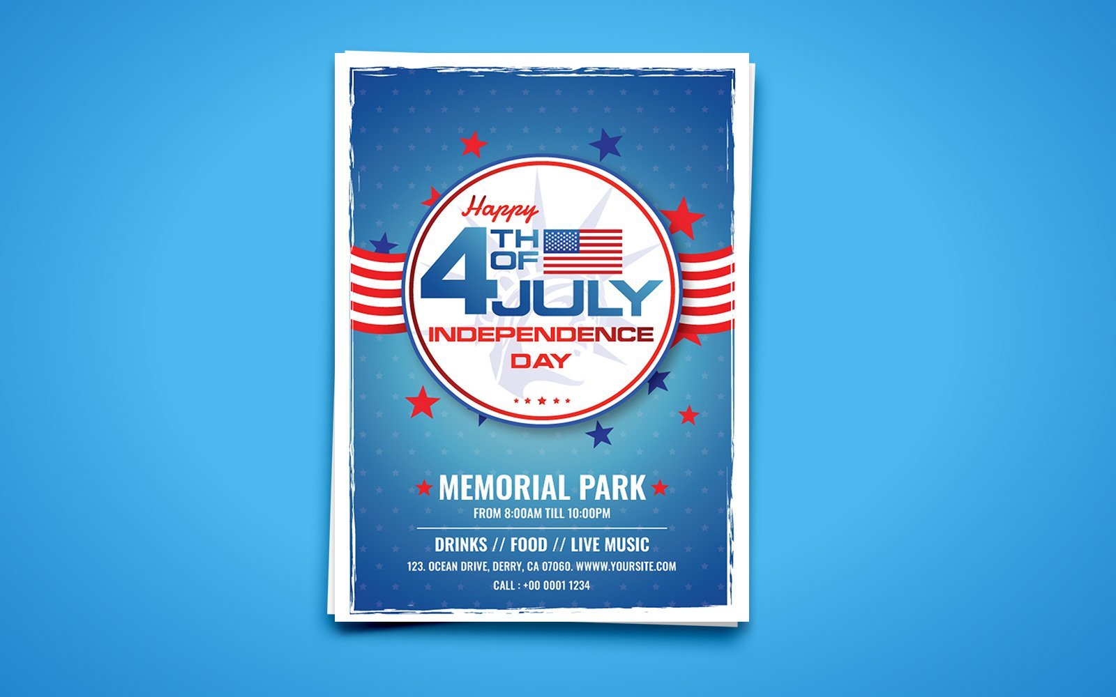 Template #122484 Independence Day Webdesign Template - Logo template Preview