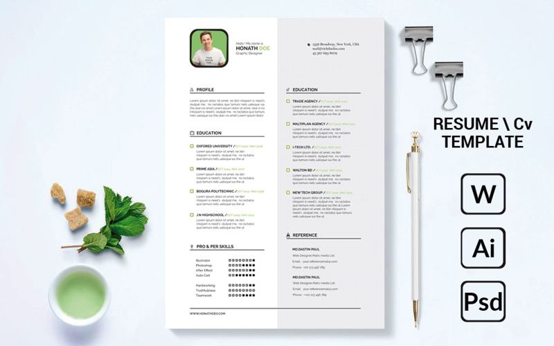 Civil engineer Resume/CV Templates Resume Template