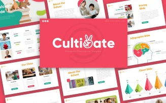 Cultivate Education Presentation PowerPoint template