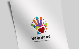 Help Hand Logo Template