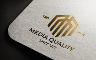 Media Quality Letter M Logo Template