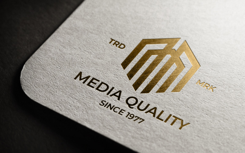 Media Quality Letter M Logo Template