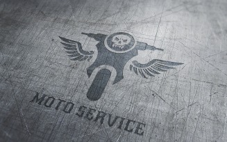 Moto Service Logo Logo Template