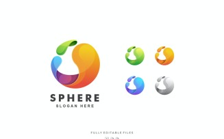 Sphere Color Gradient Logo Template