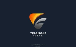 Triangle Badge Colorful Logo Template