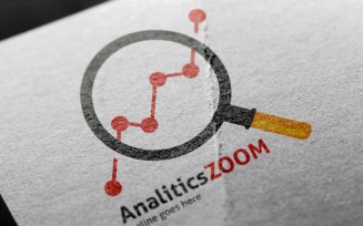 Analitics Zoom Logo Template