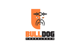 Bull Dog Animal Logo Template