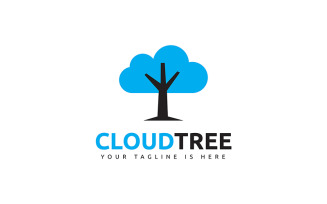 Cloud Tree Logo Template
