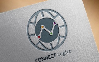 Connect Logico Logo Template