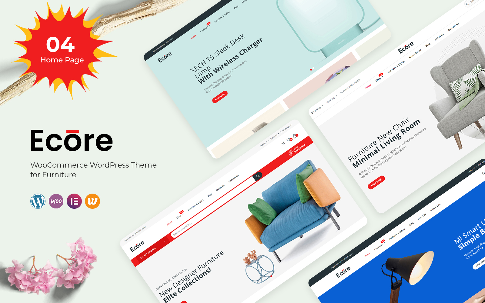 "Ecore - Furniture" thème WooCommerce adaptatif #122663