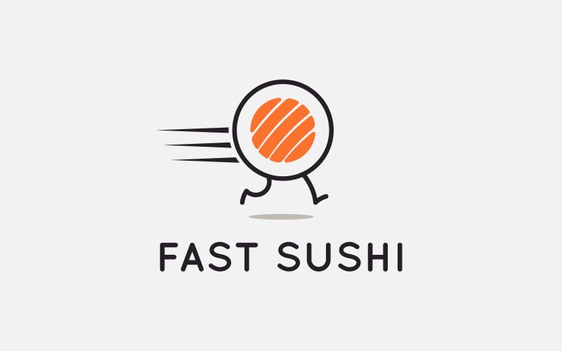 Fast sushi vector - Vector Image Vector Graphic