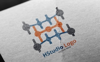 H Studio Logo Template