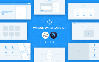 Wireon Web Wireframe UI Elements