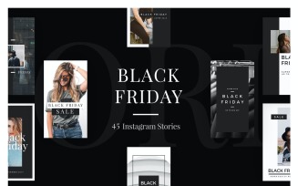 45 Black Friday Instagram Stories Social Media Template