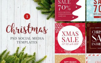 Christmas Posts V1 Social Media Template