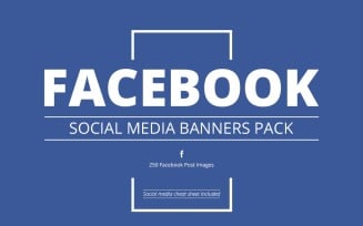 250 Facebook Banners Pack Social Media Template
