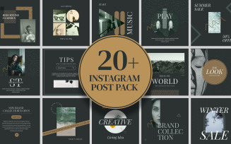 Kejariji Green Minimal Instagram Social Media Template