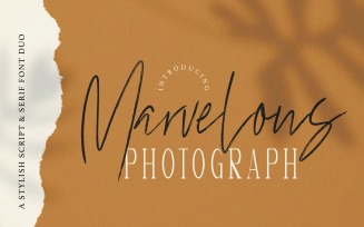 Marvelous Photograph - Duo Font