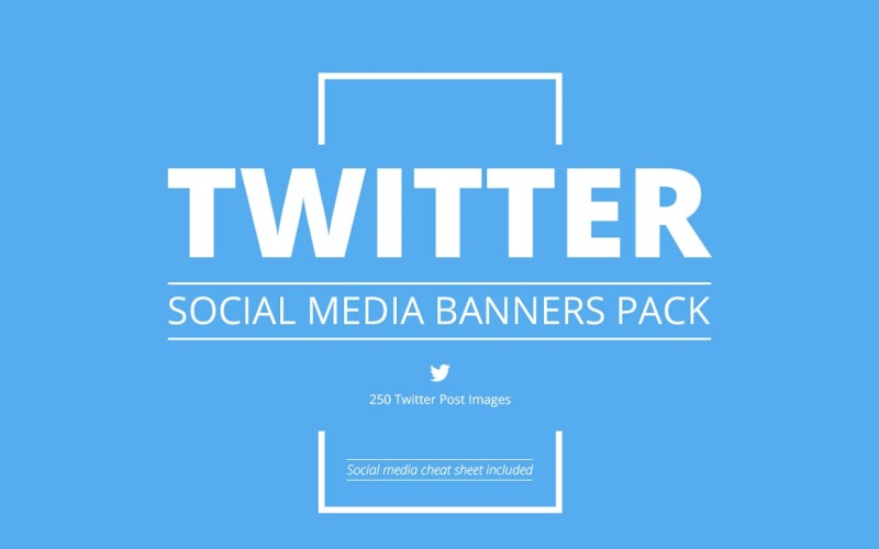 250 Twitter Banners Pack Social Media Template