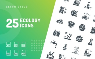 Ecology Glyph Icon Set