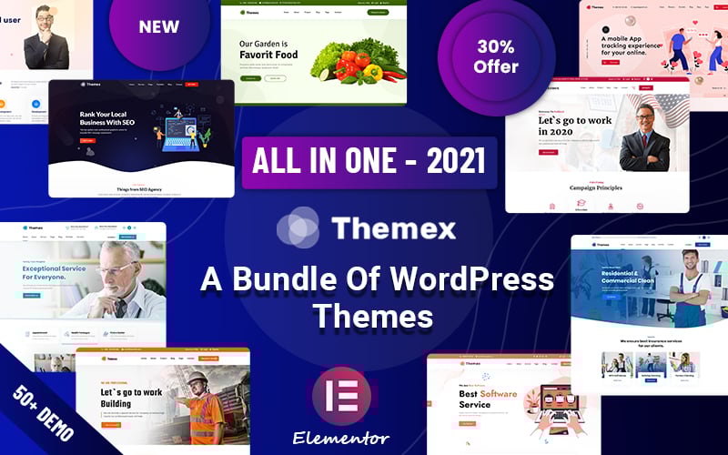 Themex - Multipurpose Responsive Tema WordPress №122890