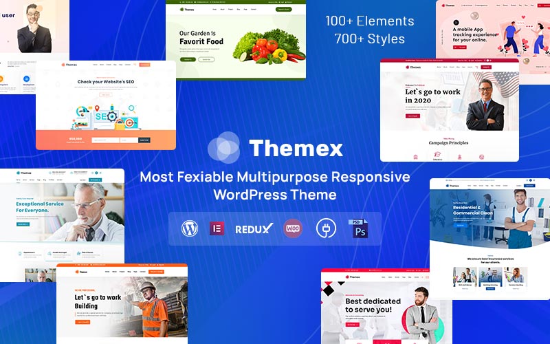 "Themex - Multipurpose Responsive" thème WordPress adaptatif #122890