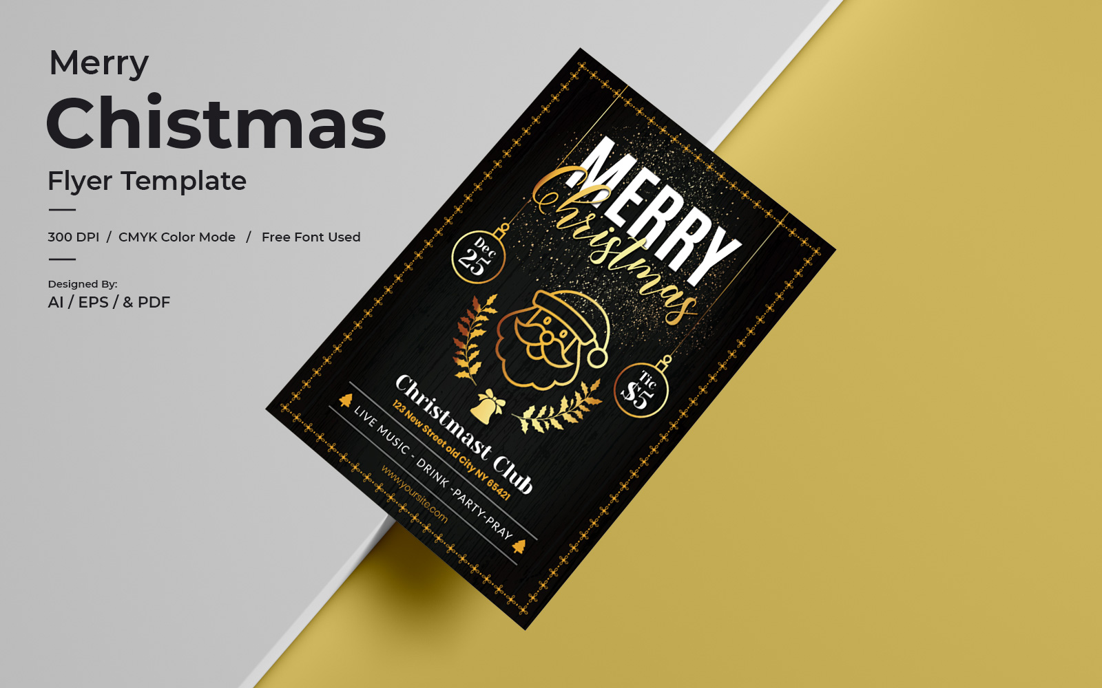 Unternehmensidentität Vorlage namens "Christmas" #122869