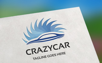 Crazy Car Logo Template